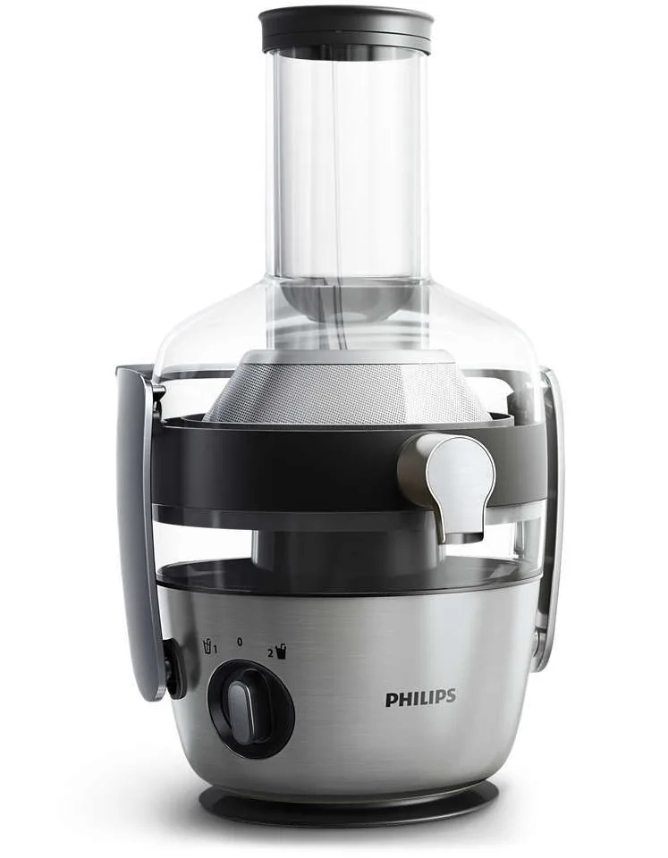 Соковыжималка Philips центробежная 1200 Вт 80 мм Металл пластик Металлик