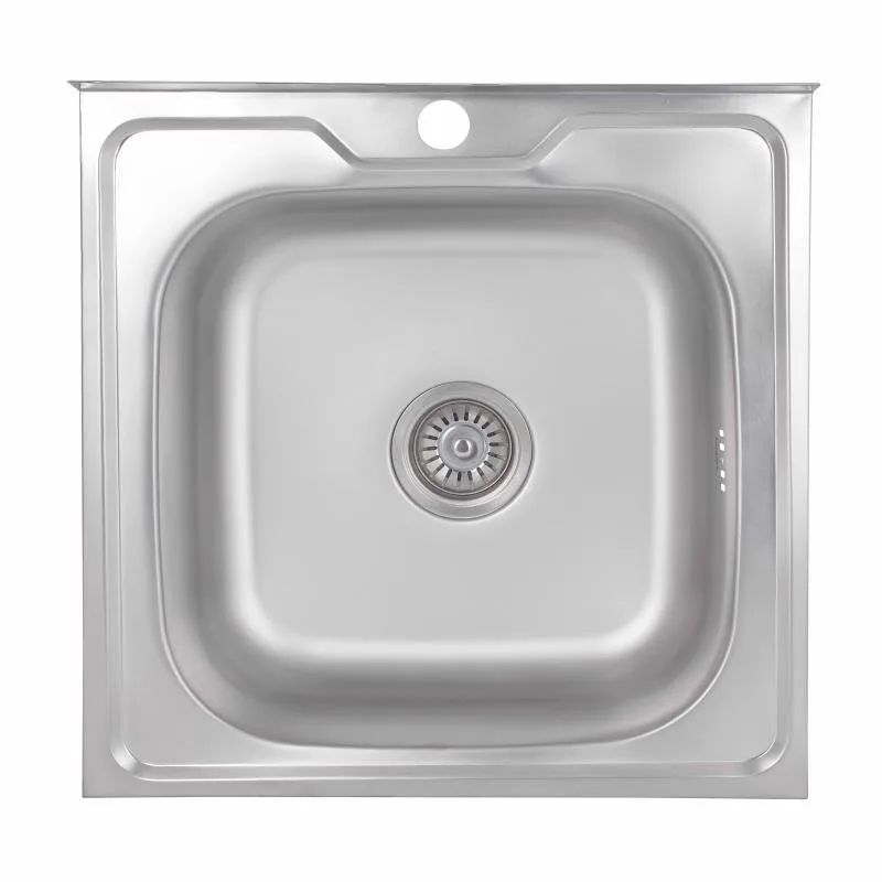 Кухонная мойка Brinex 5050 0,6 мм нержавеющая сталь 520х630х530 мм Satin