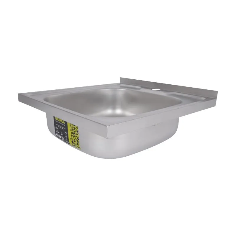 Кухонная мойка Brinex 5050 0,6 мм нержавеющая сталь 520х630х530 мм Satin