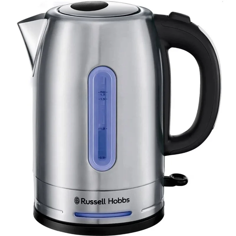 Электрочайник Russell Hobbs Нержавеющая сталь 1,7 л Черный 2400 Вт