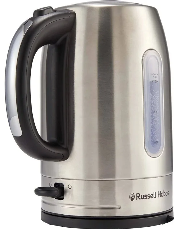 Электрочайник Russell Hobbs Нержавеющая сталь 1,7 л Черный 2400 Вт