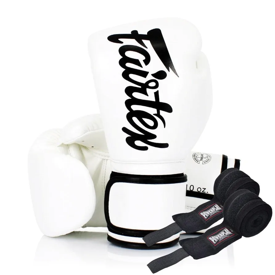 Боксерські рукавиці Fairtex мікрофібра 14 унцій білий
