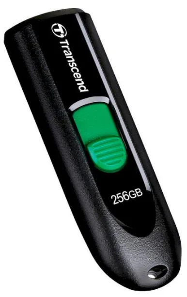 Флешка Transcend USB 3.2 Type-C 256 ГБ Пластик Чорна