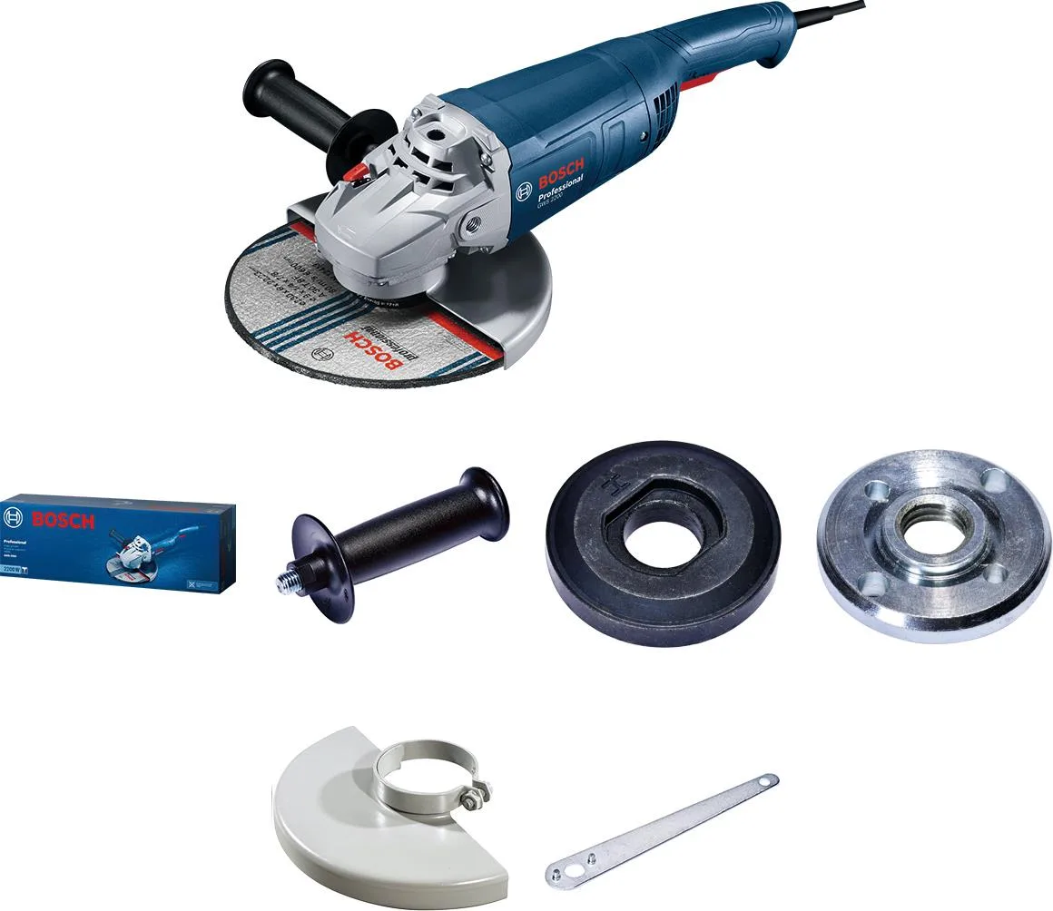 Шліфмашина кутова Bosch Professional 2200Вт 180мм для обробки металу та бетону болгарка 8500об/хв
