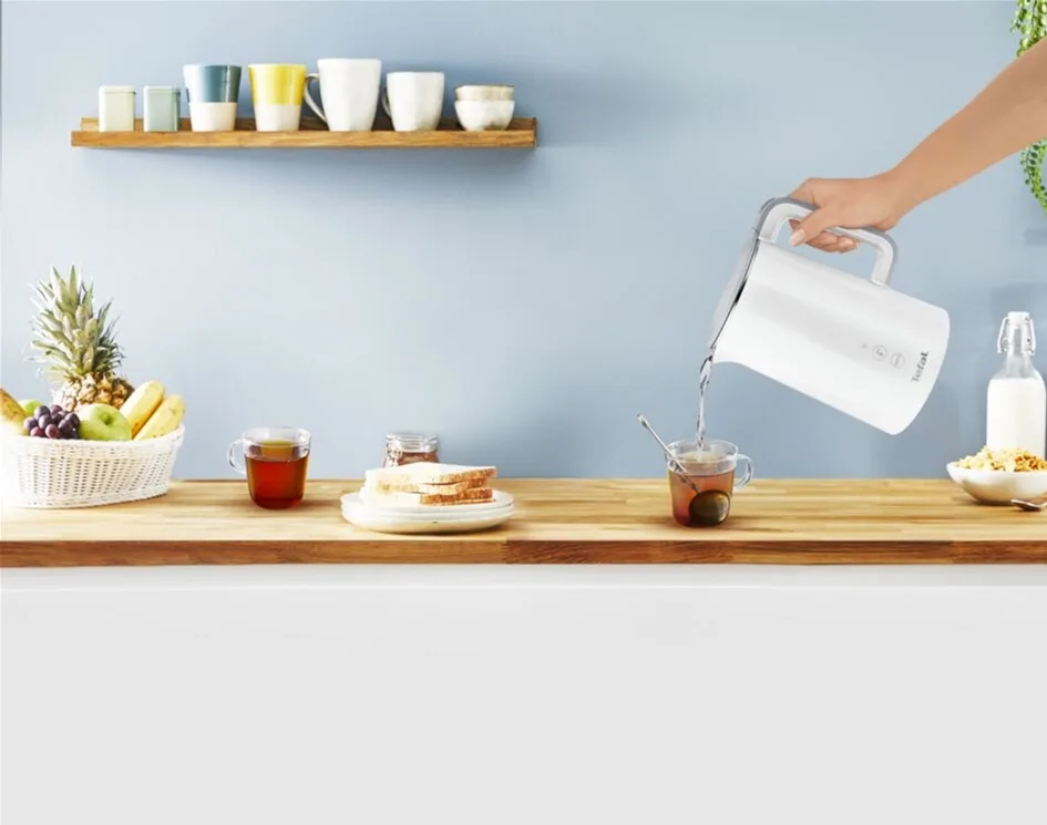 Электрочайник Tefal Sense 17 л с двойными стенками и 5 температурными режимами, черный, Strix
