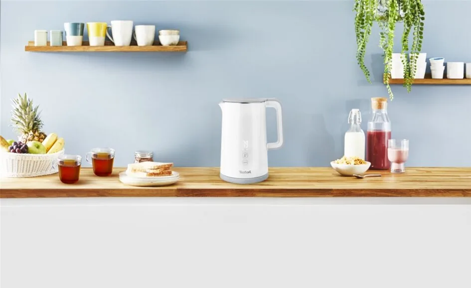 Электрочайник Tefal Sense 17 л с двойными стенками и 5 температурными режимами, черный, Strix
