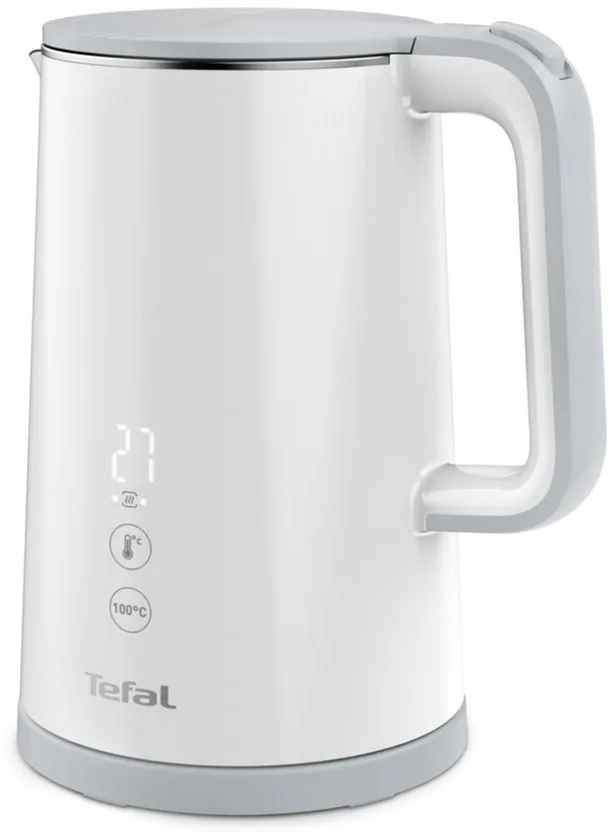 Электрочайник Tefal Sense 17 л с двойными стенками и 5 температурными режимами, черный, Strix