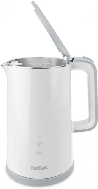 Электрочайник Tefal Sense 17 л с двойными стенками и 5 температурными режимами, черный, Strix