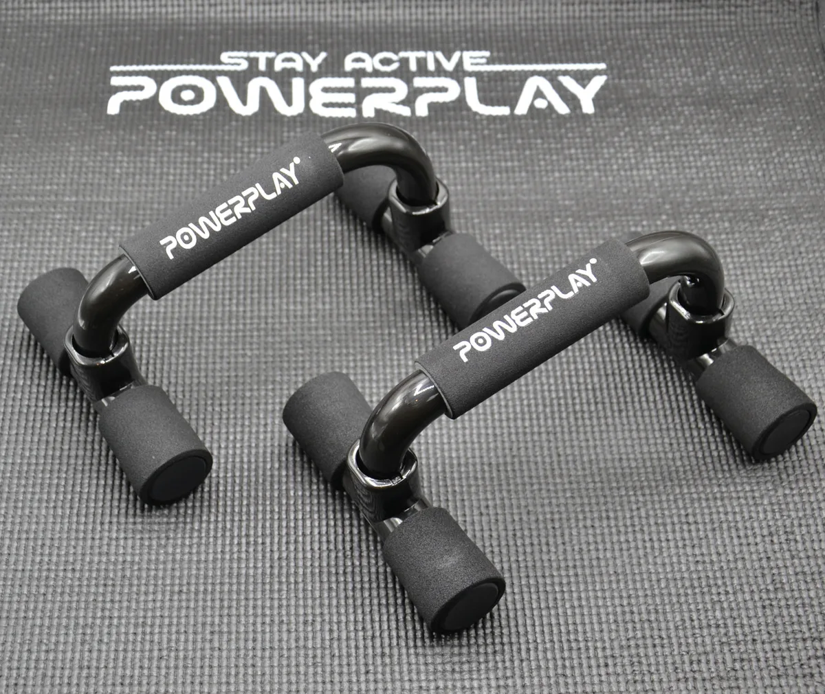 Упори для віджимань Active Point пластикові чорні 18х15х12 см