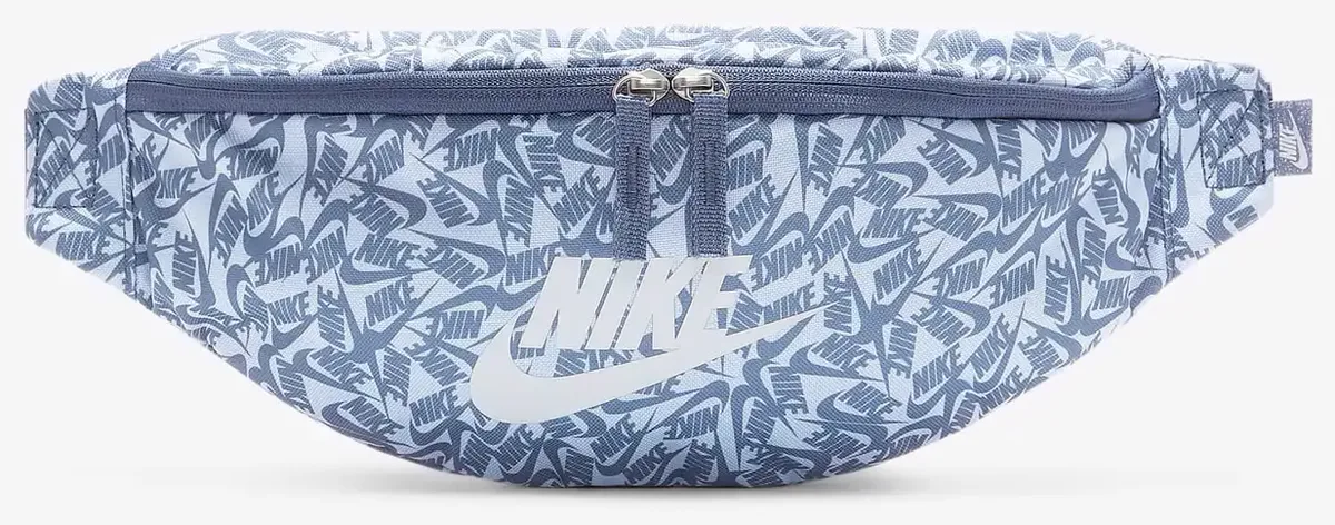 Сумка на пояс NIKE 100% поліестер 41х10х15 см блакитна біла унісекс