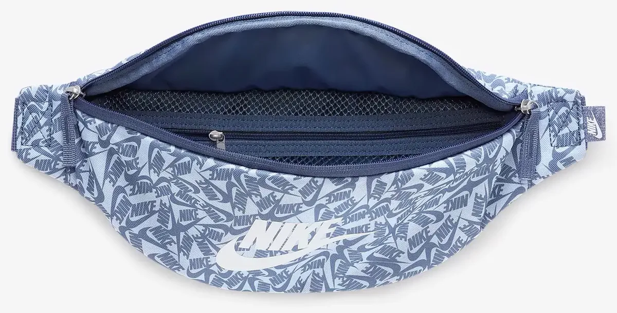 Сумка на пояс NIKE 100% поліестер 41х10х15 см блакитна біла унісекс