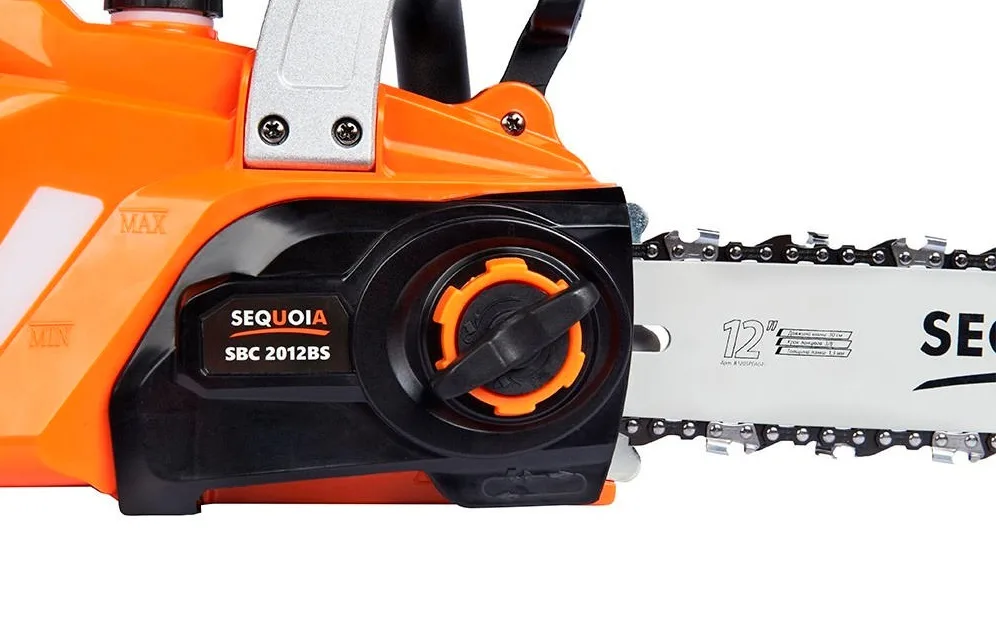 Акумуляторна ланцюгова пила SEQUOIA SBC2012BS 20В, 30 см шина, 1/4", 6.0 м/с, 3.2 кг (без акумулятора та зарядного пристрою)