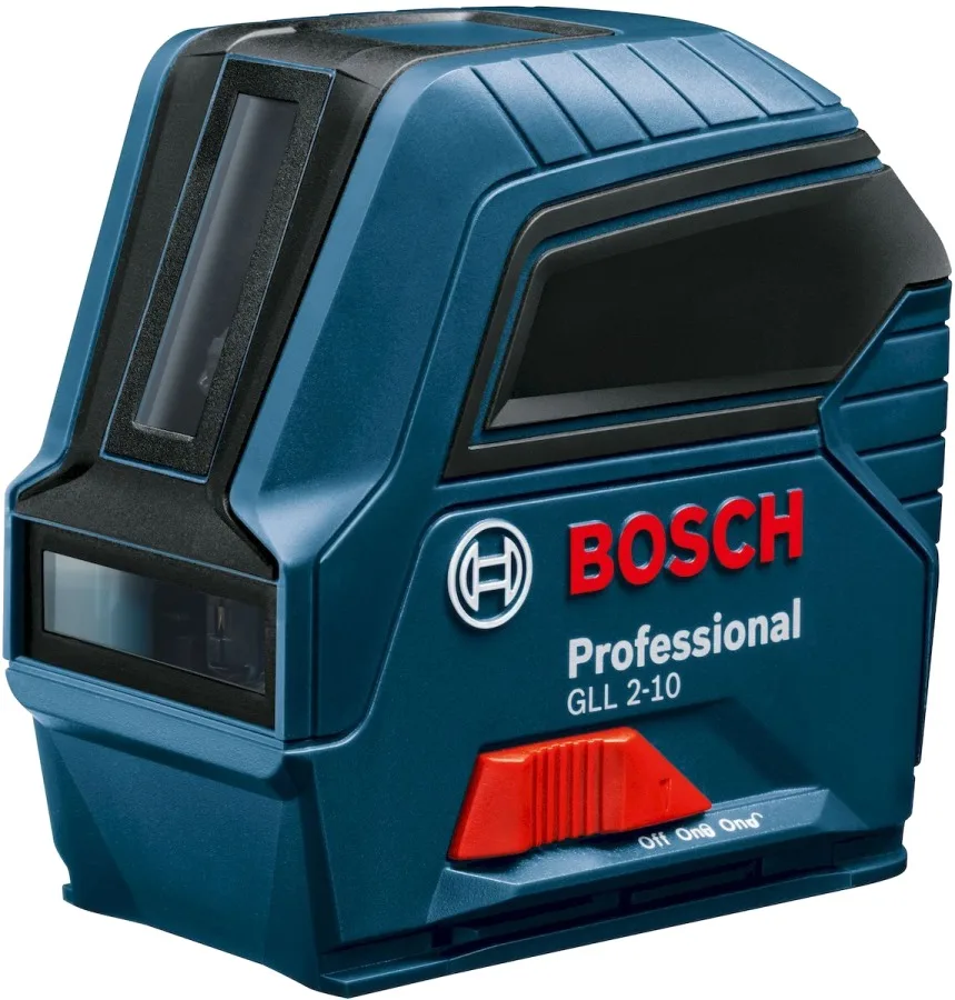Лазерний рівень Bosch Professional GLL 2-10, дальність до 10м, точність ±0.3мм/м, червоний промінь, захист IP 54.
