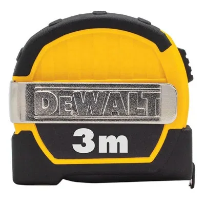 Рулетка DeWALT POCKET, 3м х 12.7мм, з механізмом фіксації, АБС-пластик, магнітна.