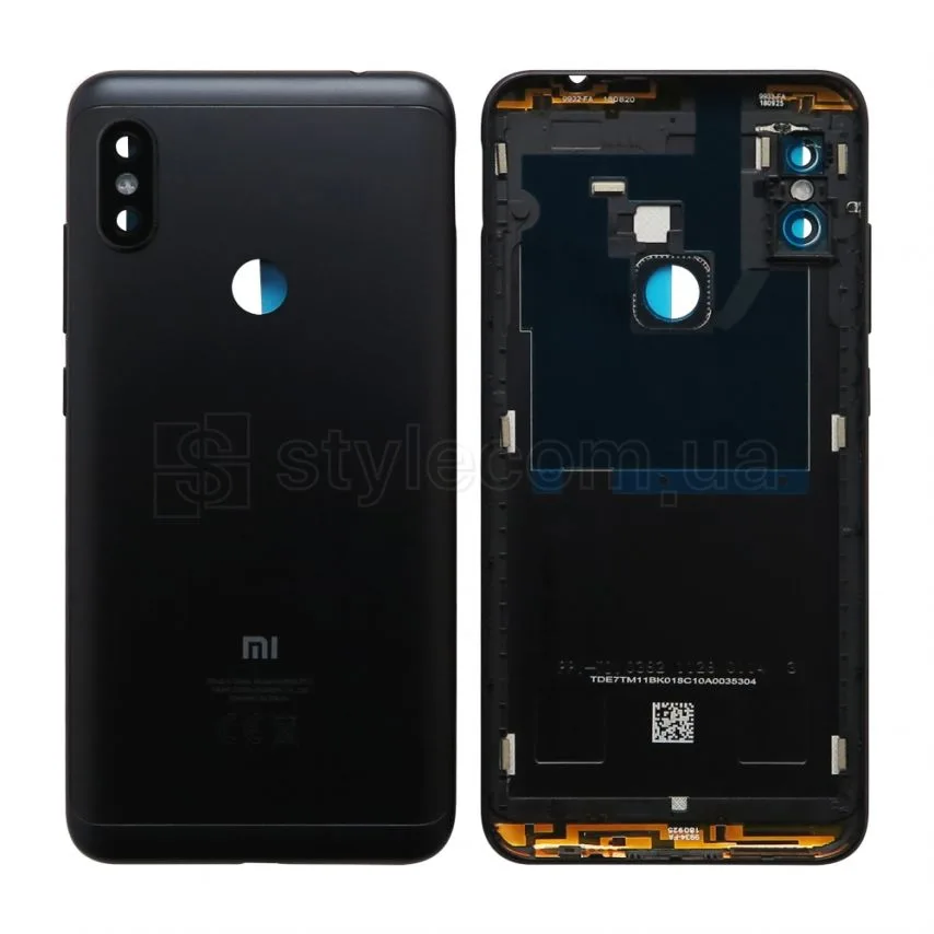 Корпус Xiaomi черный со стеклом камеры Original Quality.