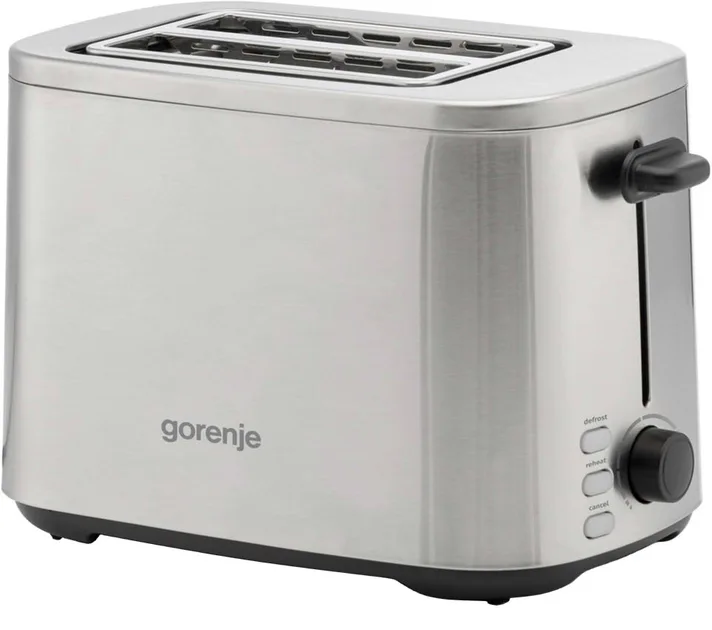 Тостер Gorenje 800 Вт 2 тости 7 режимів нержавіюча сталь 16,8х28,4х19,1 см