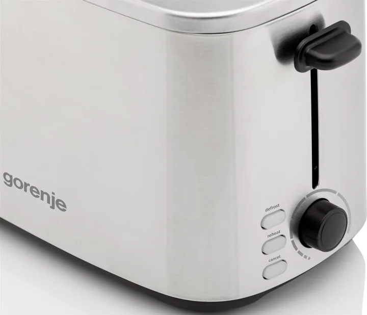 Тостер Gorenje 800 Вт 2 тости 7 режимів нержавіюча сталь 16,8х28,4х19,1 см