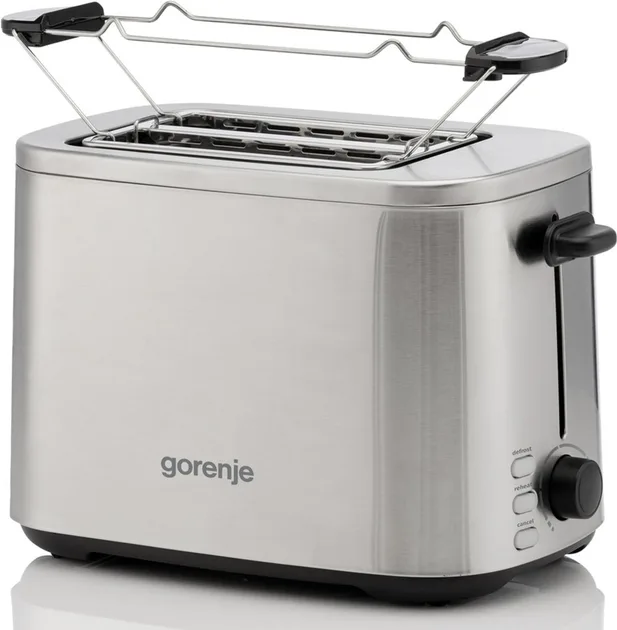 Тостер Gorenje 800 Вт 2 тости 7 режимів нержавіюча сталь 16,8х28,4х19,1 см