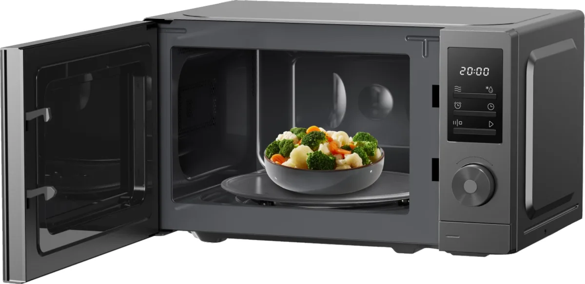 Мікрохвильова піч Gorenje, 20л, електр. керув., 700Вт, дисплей, нерж