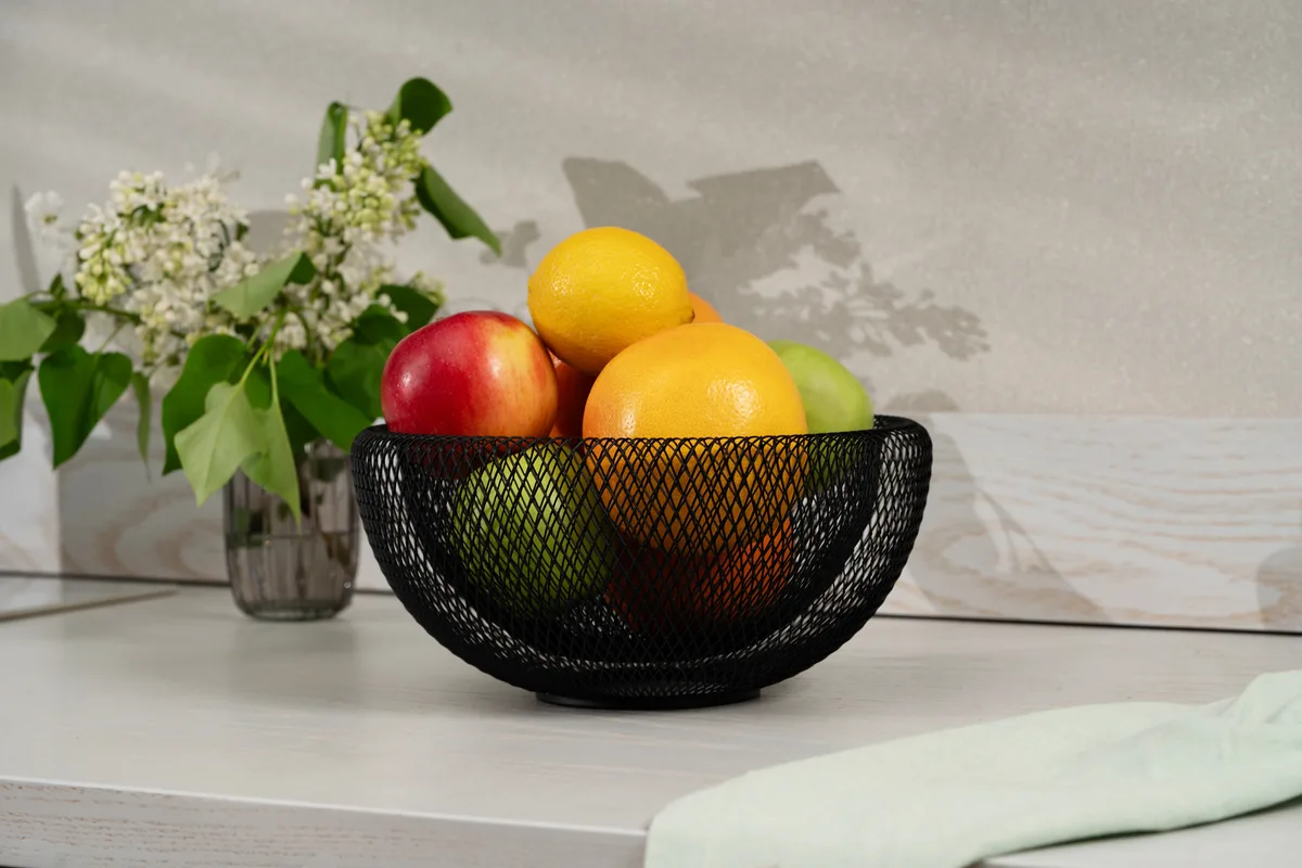 Контейнер ARDESTO Midori 25х25х12 см, металлический, черный.
