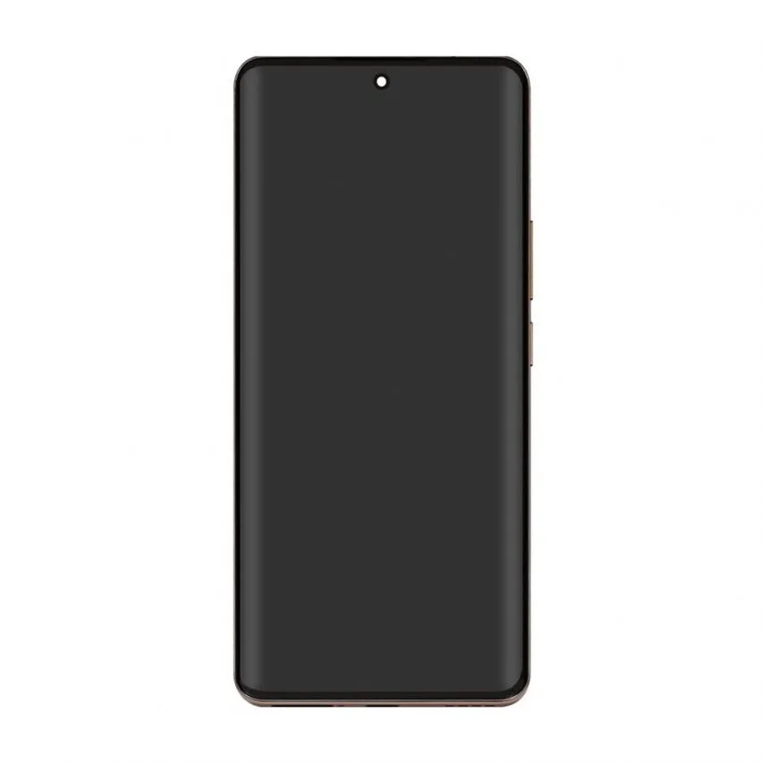 Дисплей AMOLED 6,4 дюйма Realme сенсорний з рамкою золотий Original Quality