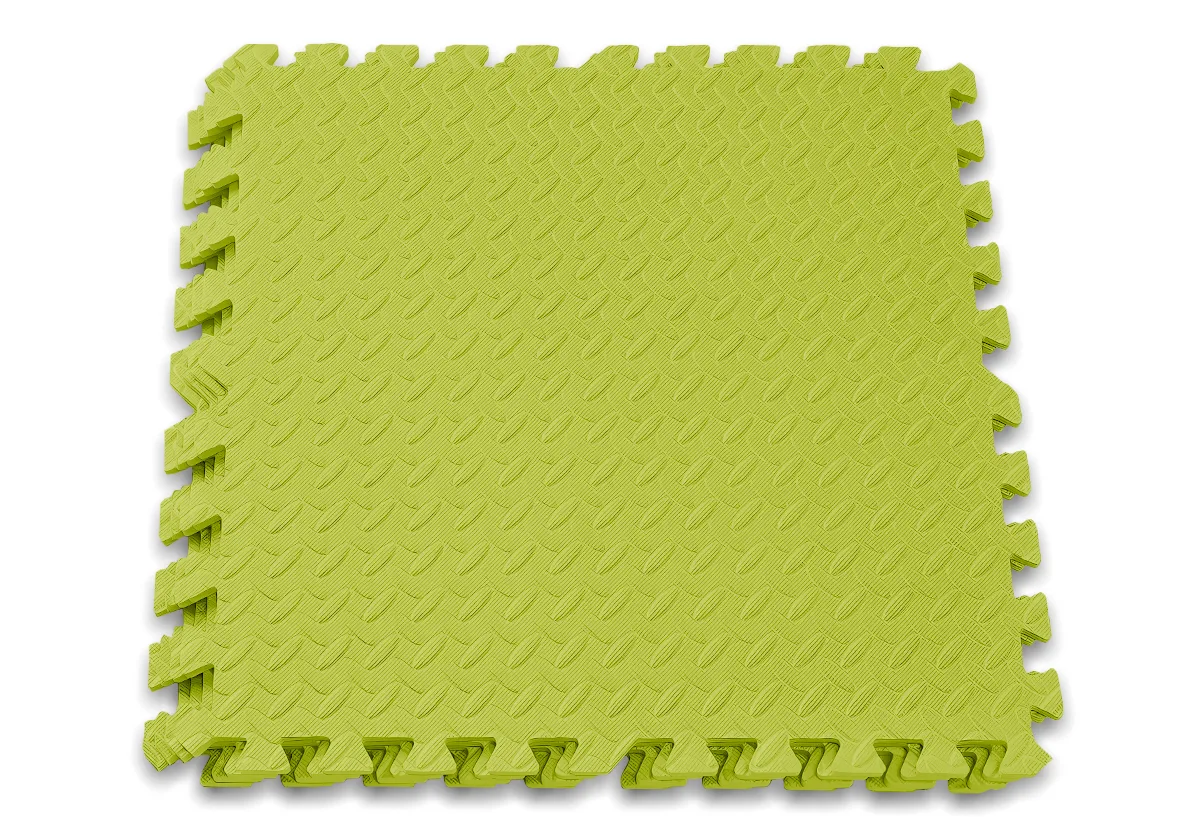 Татамі мат EasyFit EVA 60х60 см жовтий 4 шт