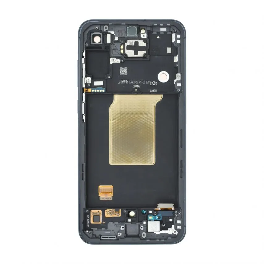 Дисплей Samsung LCD 6,4 дюйма з тачскріном і рамкою синій Service Original