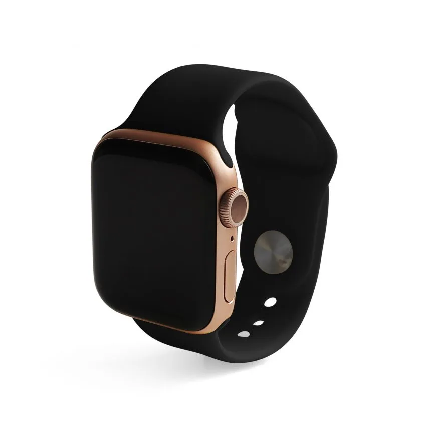 Ремінець Apple силіконовий 38-40 мм M/L чорний