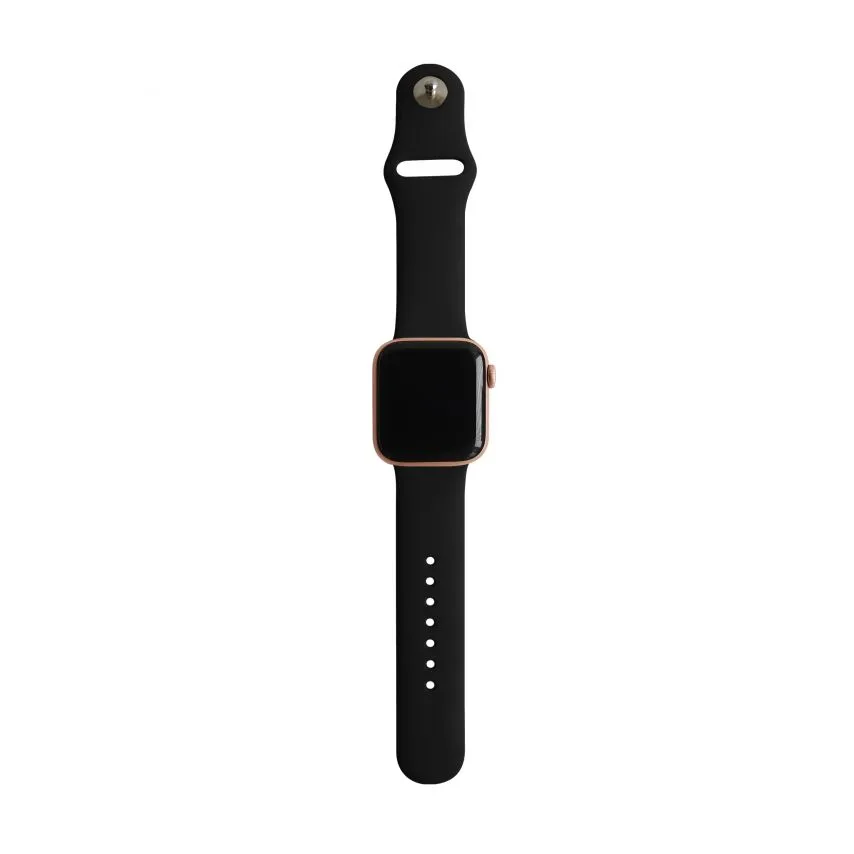 Ремешок Apple силиконовый 38-40 мм M/L черный