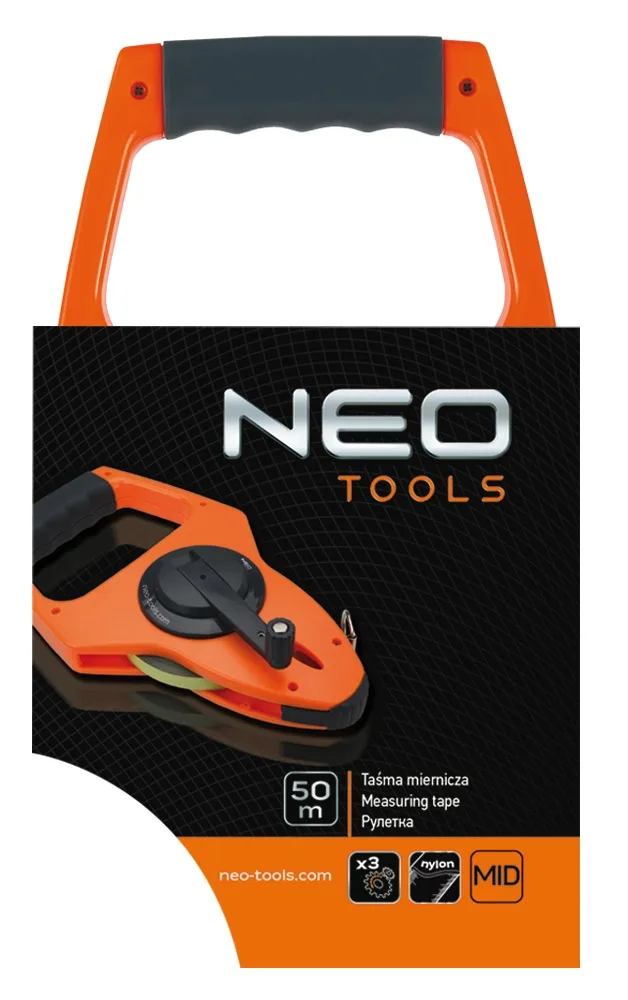 Геодезична рулетка Neo Tools, 50м х 13мм.