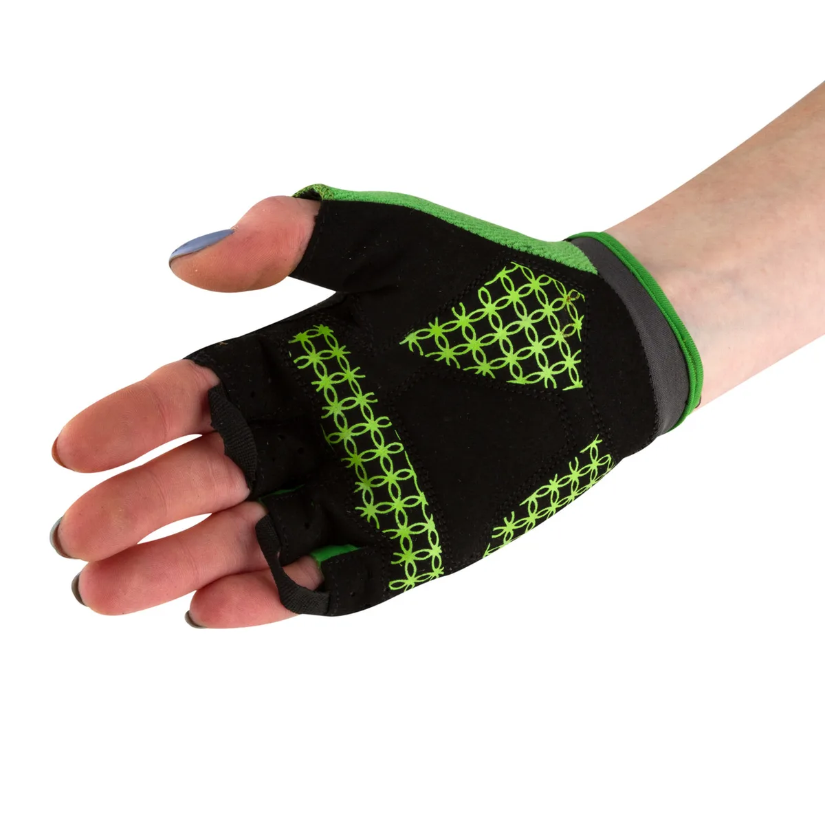 Велорукавички Active Point комбіновані XS зелені