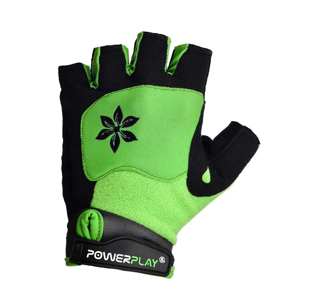 Велорукавички Active Point комбіновані XS зелені