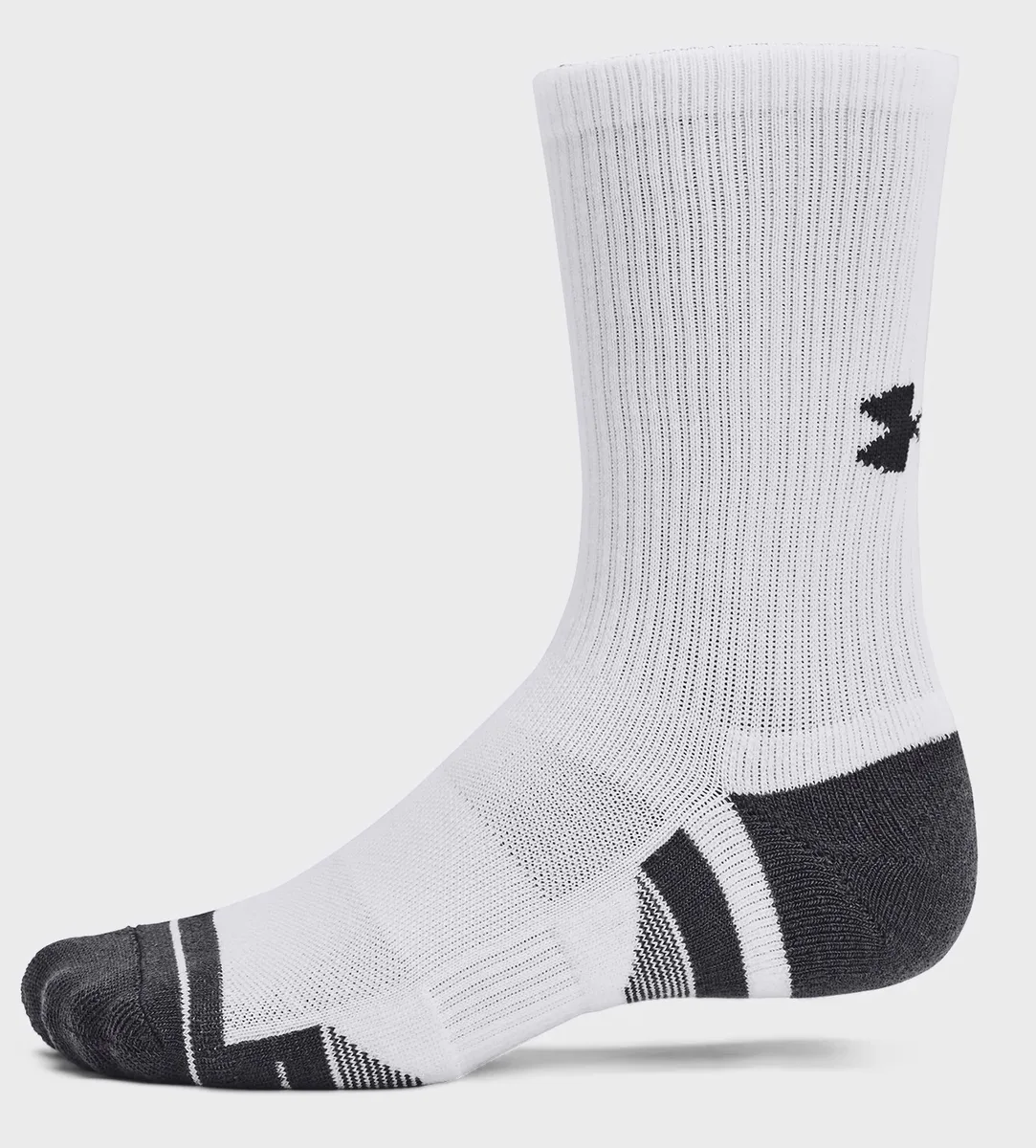 Шкарпетки Under Armour полиэстер MD белый 3pk Crew