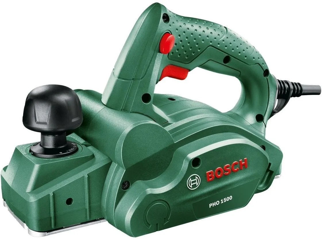 Рубанок Bosch PHO 1500 550Вт 82мм стругання до 1,5мм для обробки дерева стругальний апарат