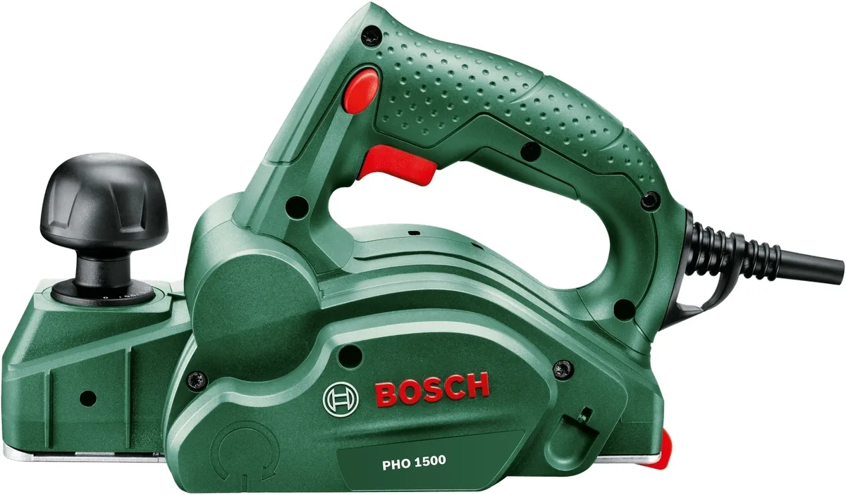 Рубанок Bosch PHO 1500 550Вт 82мм стругання до 1,5мм для обробки дерева стругальний апарат