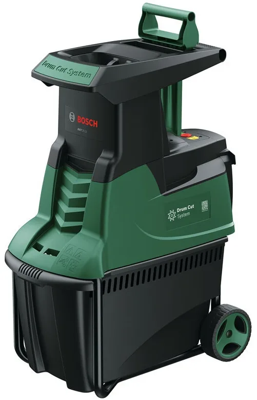 Садовий подрібнювач Bosch AXT 25 D, 2500 Вт, 40 мм, 31.3 кг, тихий фрезер для подрібнення рослинності.