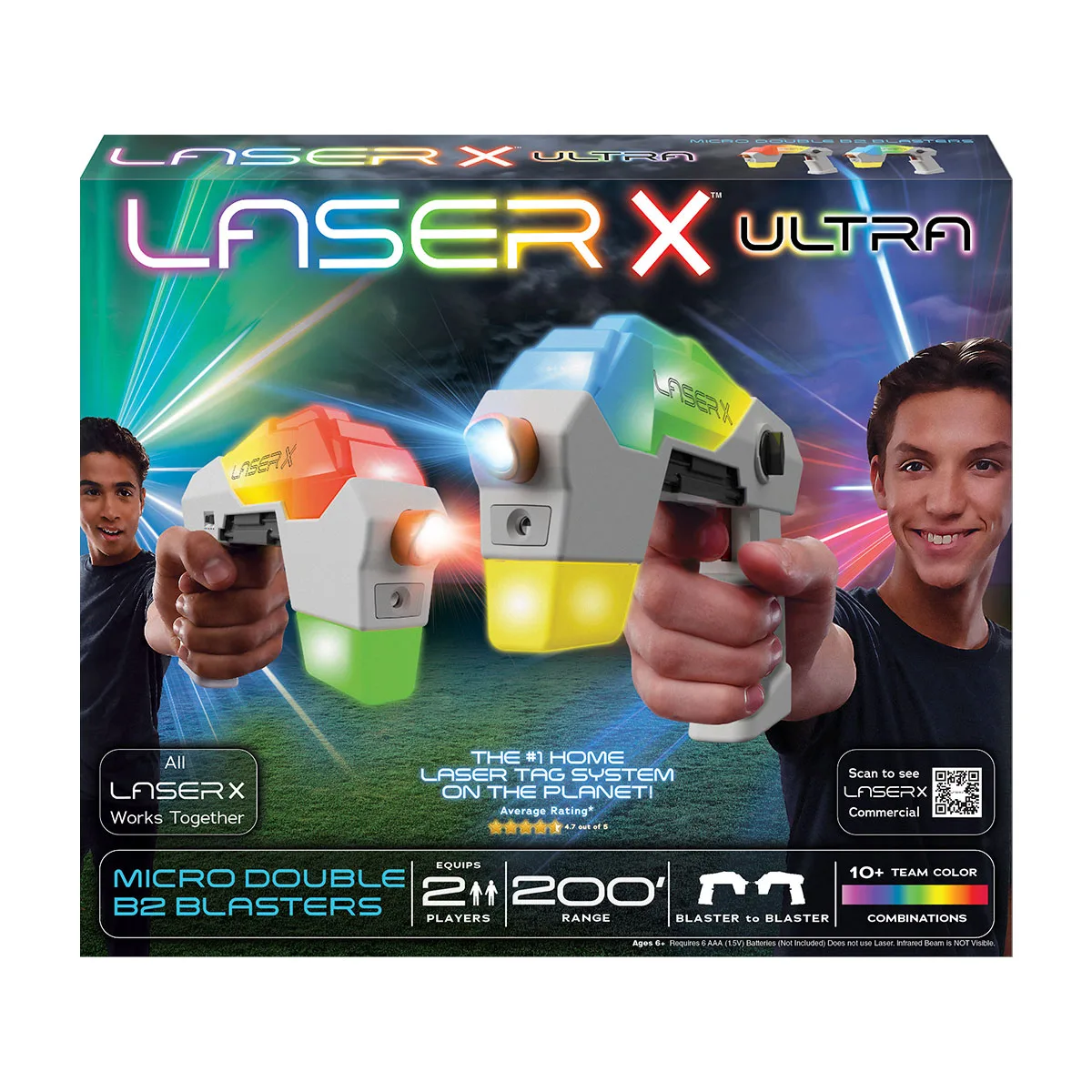Игровой набор Laser X бластеры комбинированные 2 шт для двух игроков