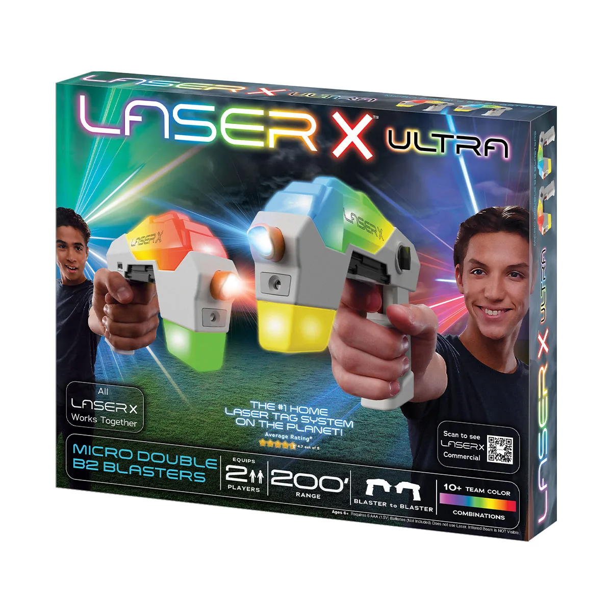 Ігровий набір Laser X бластери комбіновані 2 шт для двох гравців