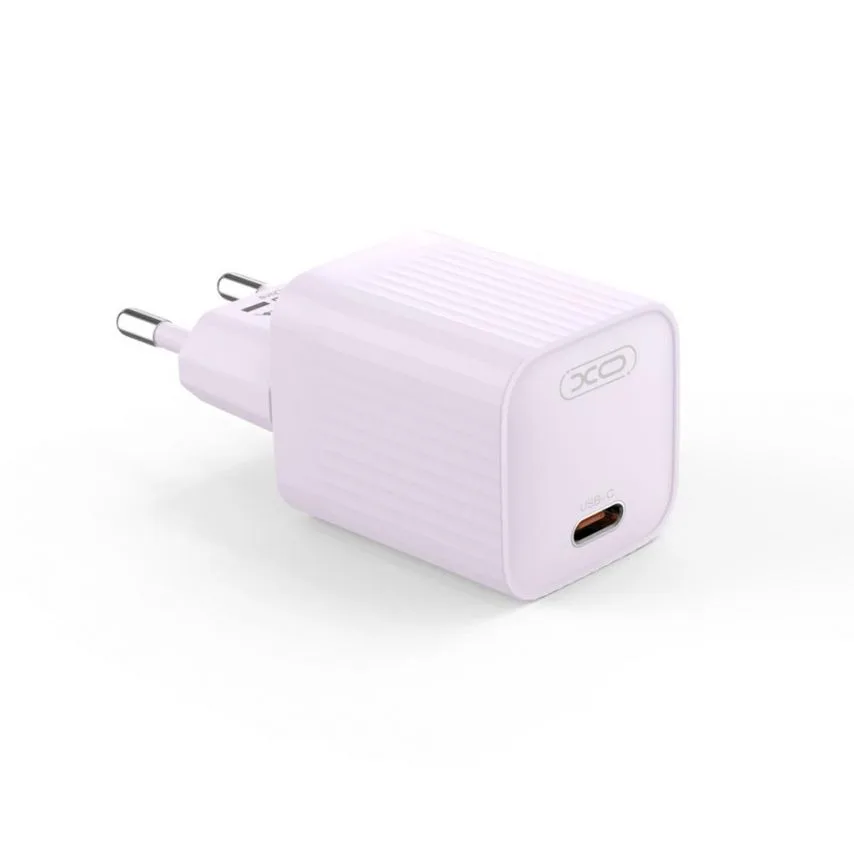 Сетевое зарядное устройство XO PC 73х32х32 мм Белое 20W Type-C