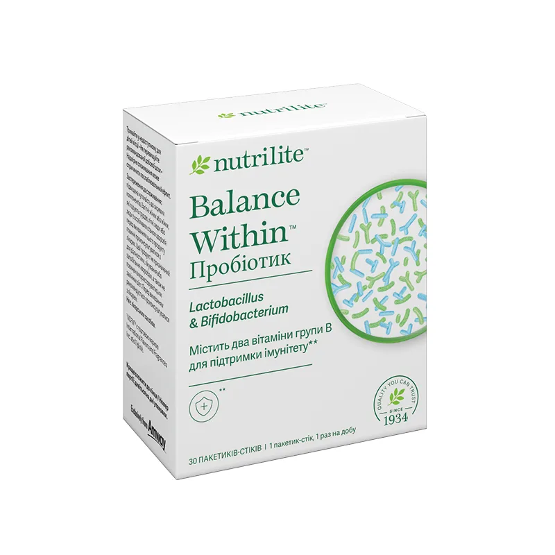 Nutrilite™ Balance Within™ Пробіотик (30 саше) Амвей