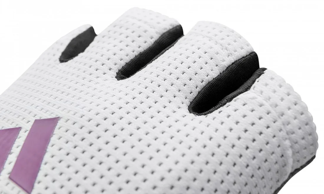 Рукавички Adidas поліестер 62% нейлон 25% еластан 13% XL білий сірий