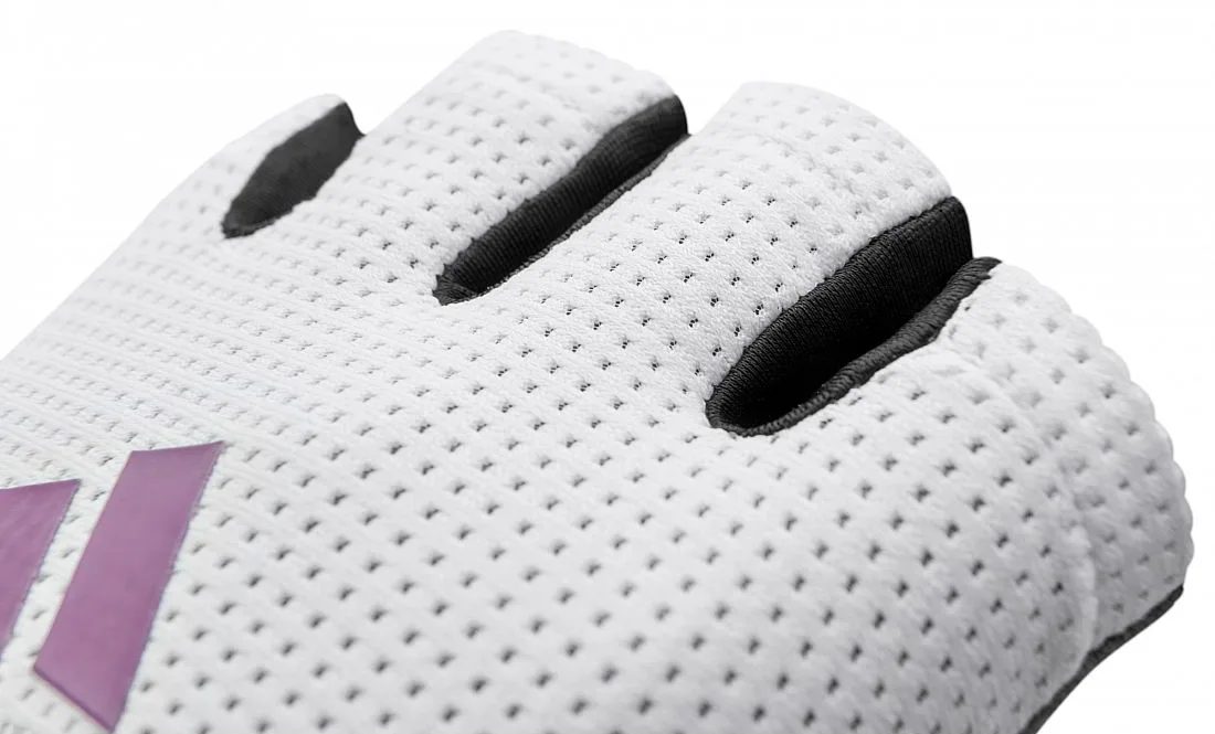 Рукавички Adidas поліестер 62% нейлон 25% еластан 13% XL білий сірий
