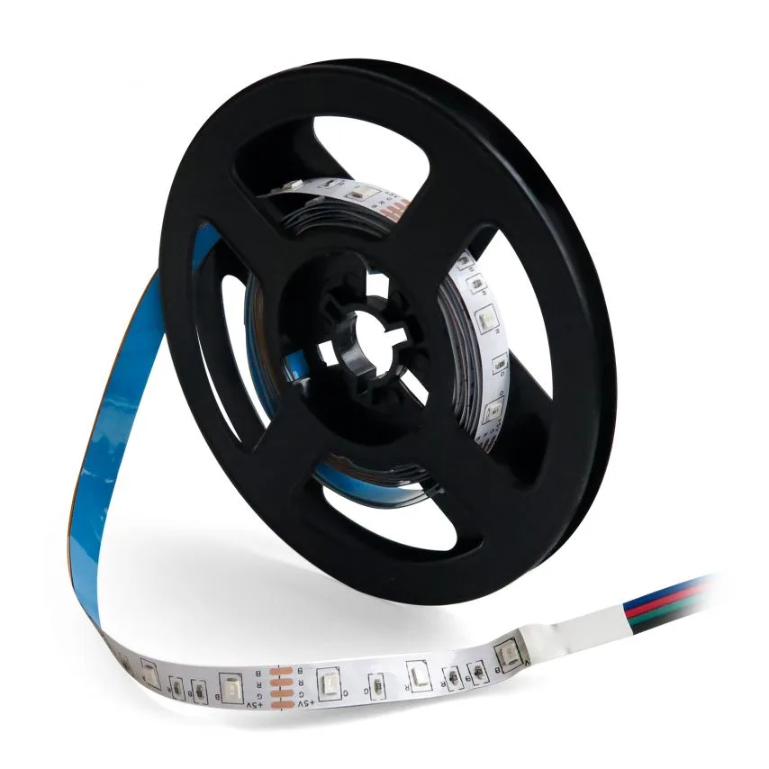 LED стрічка RGB 5V 2м 2835 з пультом управління