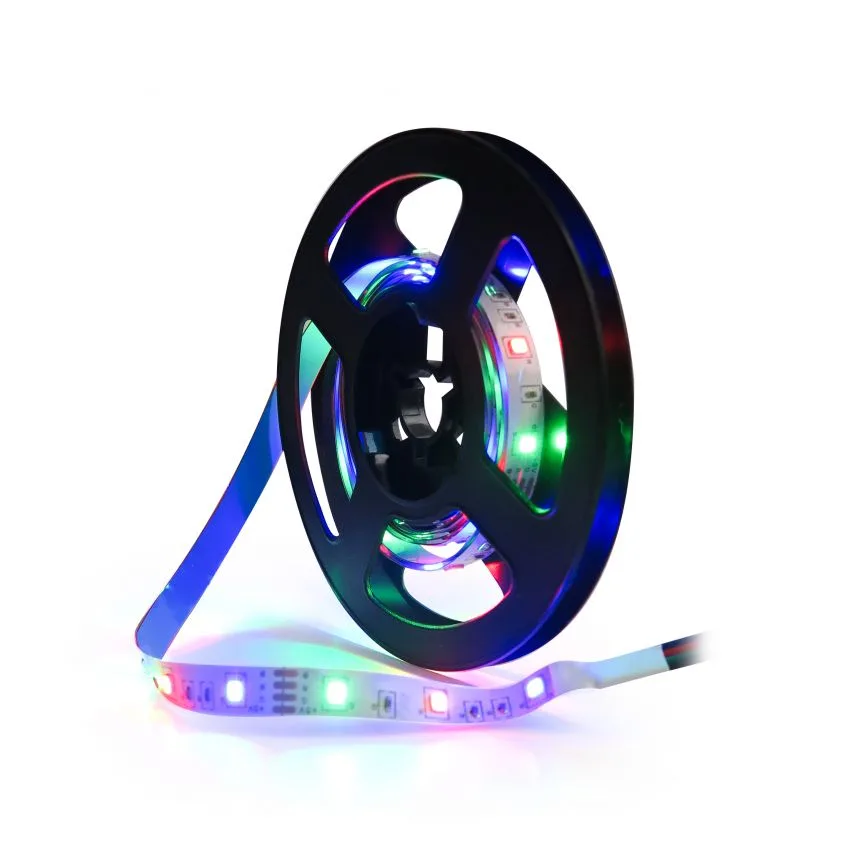 LED стрічка RGB 5V 2м 2835 з пультом управління