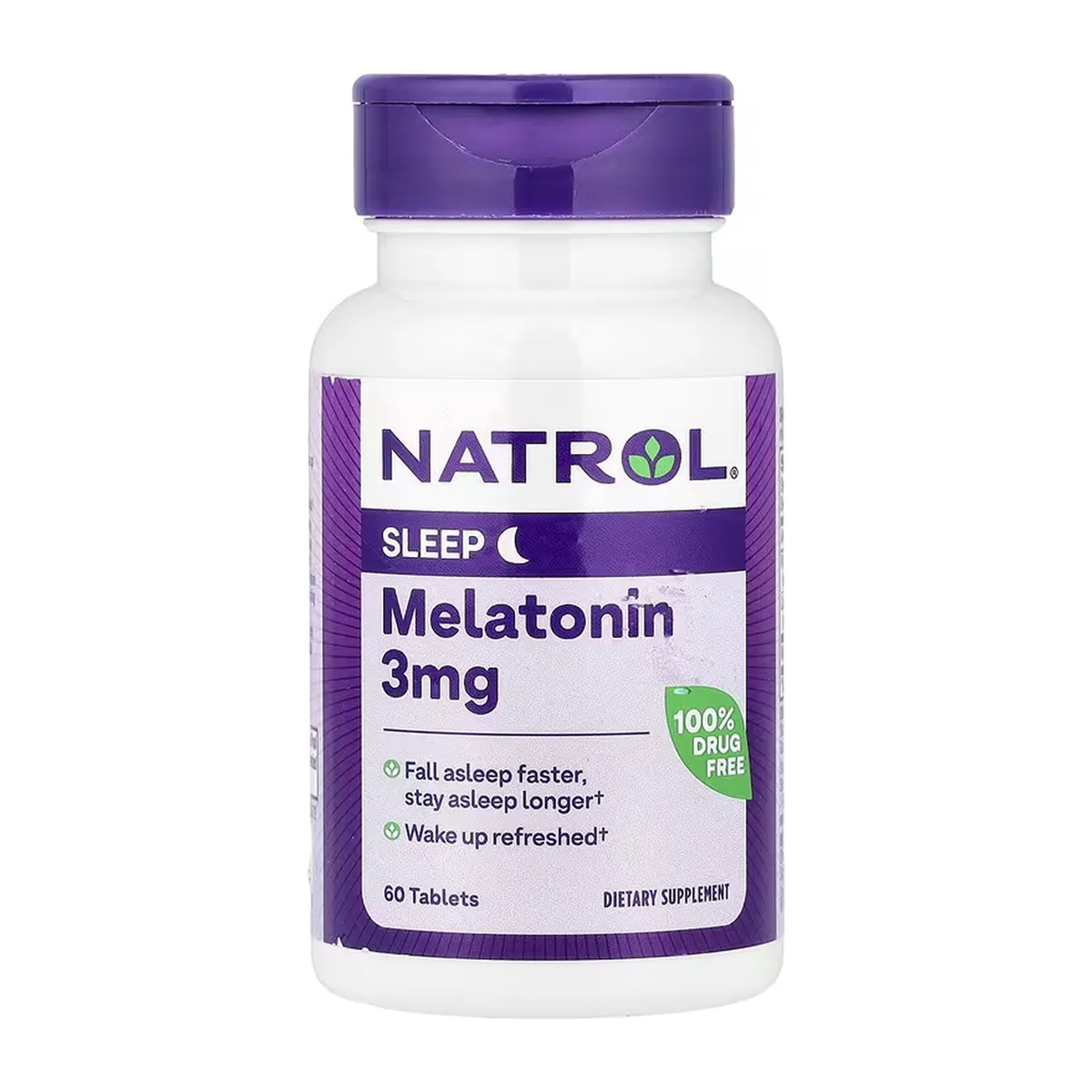 Мелатонін Natrol 3 мг 60 таблеток харчова добавка для сну
