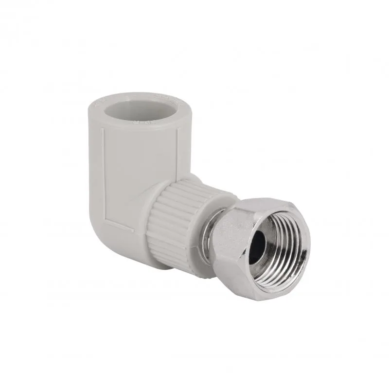 Кутник PPR 20x1/2" Сірий Поліфузне зварювання Латунь