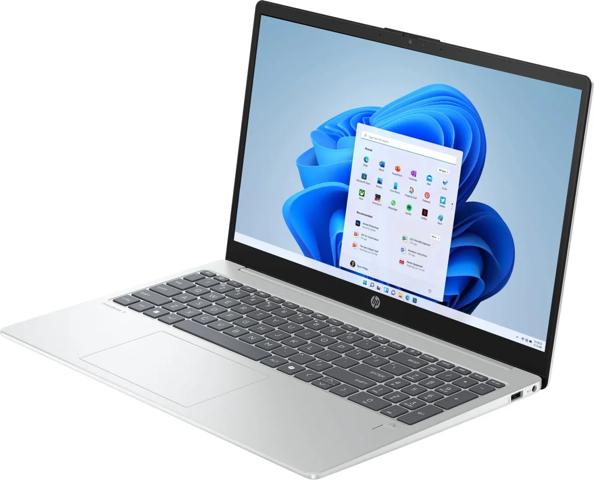 Ноутбук HP OmniBook 3 15-fn0010ua 15.6" FHD IPS AG, AMD AI 5 340, 16GB, F512GB, UMA, Win11, серебристый.