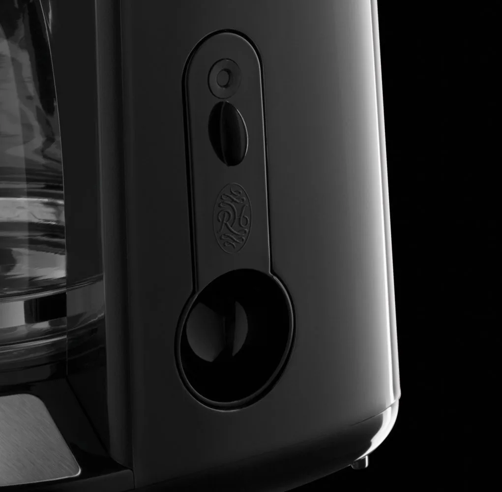 Кавоварка Russell Hobbs крапельна 1,25л чорна нержавіюча сталь мелена