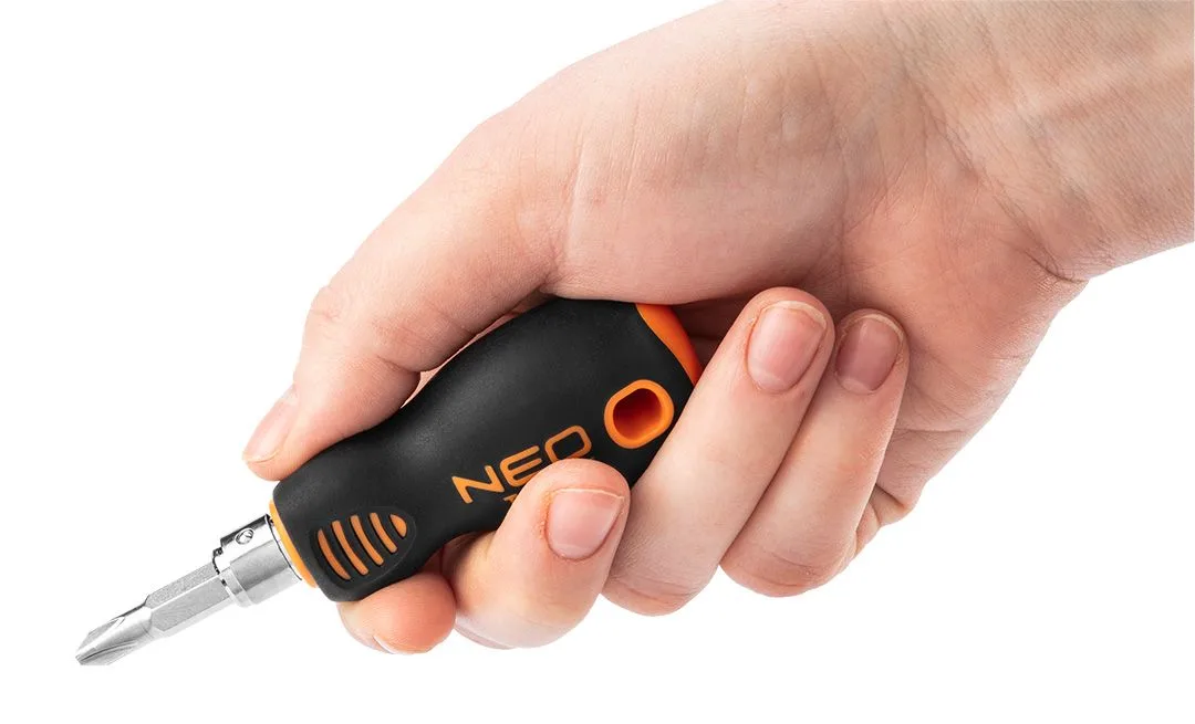 Двостороння бітова викрутка Neo Tools, SL6, PH2, CrMo сталь.