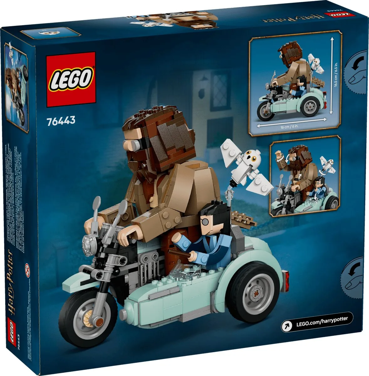 Конструктор LEGO Harry Potter 9+ мотоцикл з фігурками Гаррі та Геґріда